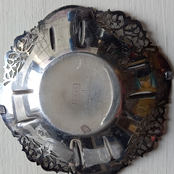 SOLD Birks Silver plated trinket or candy dish - Picture 2 of 3